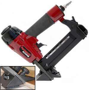 Porta-Nails' &ldquo;Portamatic Elevator&rdquo; flooring nailer.