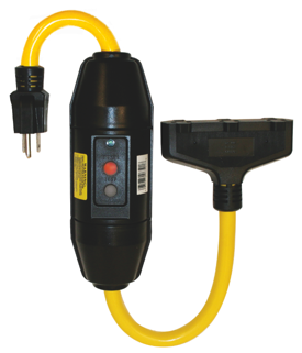 Tower Corporation has added a new model to its offering of the Tower brand portable GFCI cord sets, the model 30396501-08 Heavy-Duty 2-foot inline GFCI & triple tap.