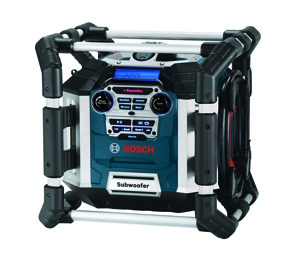 The Bosch Power Box 360D has five times the sound output of the 360S, plus a backlit control panel, a Sirius radio port and a remote control.