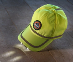 The hat you'll never want to take off is here: the Ergodyne 8940 PowerCap. Yes, it has LEDs in the brim.
