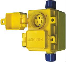 A perfect fit for food and liquid processing facilities, the PWDX Series of heavy-duty double outlet receptacles is ideal for a wide range of demanding applications where splash-down, hose-down protection is required. 
