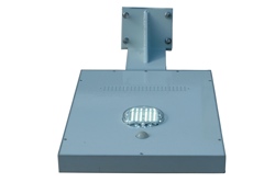 The Larson Magnalight SPLED-5 LED solar-powered area  light, bottom view.