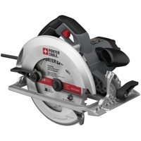 Porter-Cable’s new heavy-duty 15-amp circular saw (model PC15TCSMK) weighs just 9.5 pounds. Porter-Cable’s new heavy-duty 15-amp circular saw (model PC15TCSMK) weighs just 9.5 pounds.
