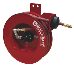 Reelcraft's Series 4000, 5000 and 5005 reels yield great strength from a compact, space-saving design. 
