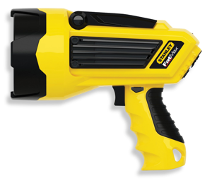 The classic ray gun is reborn, Stanley style: the LED lithium ion rechargable spotlight.