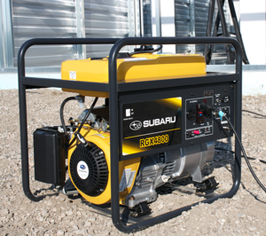 The Subaru RGX4800 is powered by a 9-hp EX27 engine and provides a maximum output of 4,800 watts.