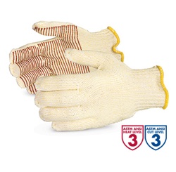 Introducing Superior's newest style, the Sure-Grip seamless-knit glove lineup: a heat-resistant glove with grip palms.