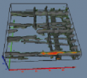 The software, from Sensors and Software, Canada, produces a 3D image that can be rotated 360 degrees in space. The software, from Sensors and Software, Canada, produces a 3D image that can be rotated 360 degrees in space.