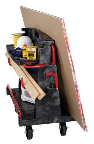 The Rubbermaid 4465 material handling cart carries everything you need. The Rubbermaid 4465 material handling cart carries everything you need.