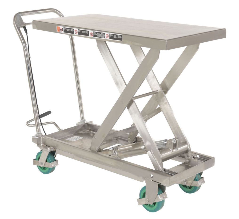 Vestil Manufacturing Stainless Steel Scissor Cart Vestil Manufacturing Stainless Steel Scissor Cart