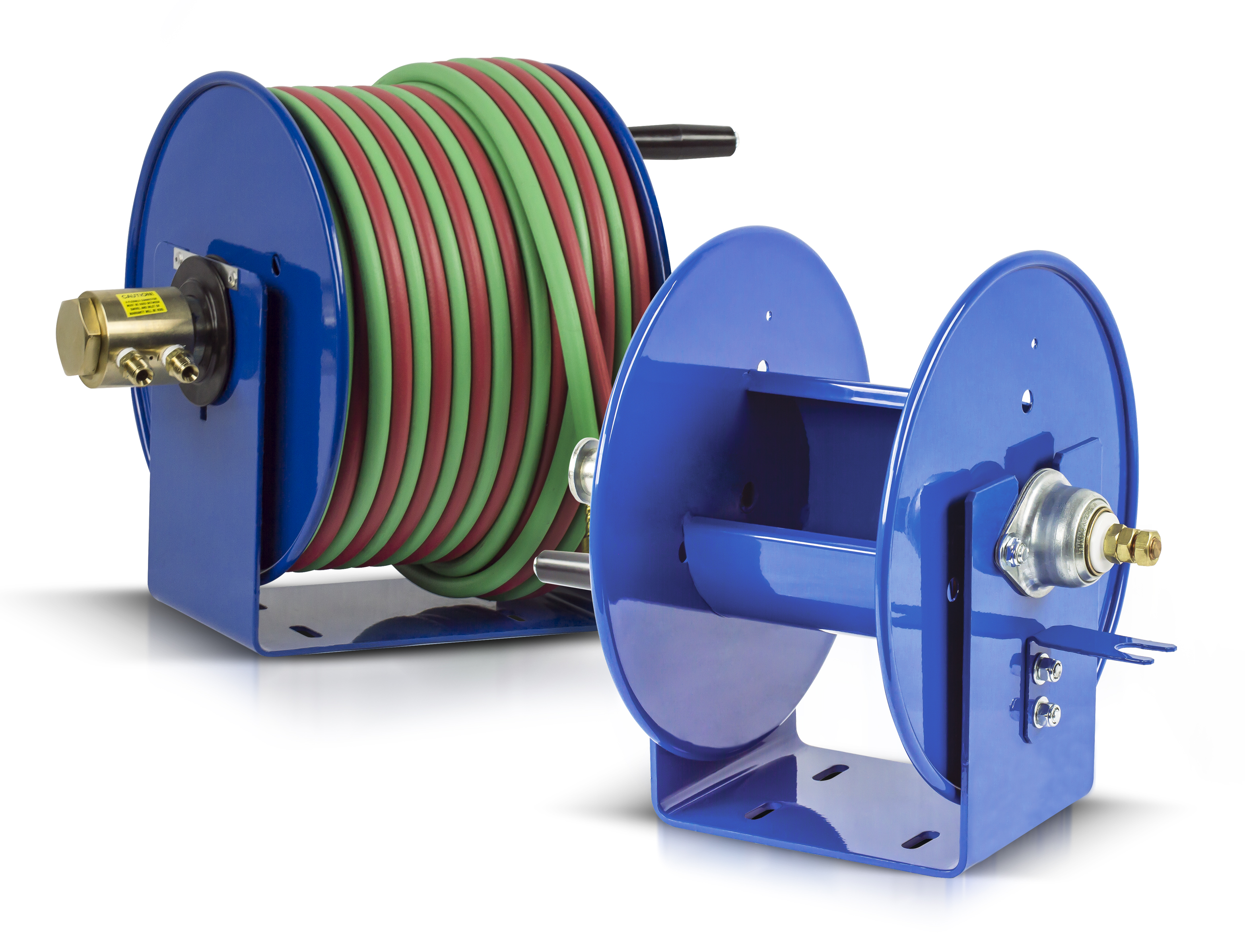 Coxreels Compact 100W Welding Hose and 100WCL Welding Cable Hand Crank Reels Coxreels Compact 100W Welding Hose and 100WCL Welding Cable Hand Crank Reels